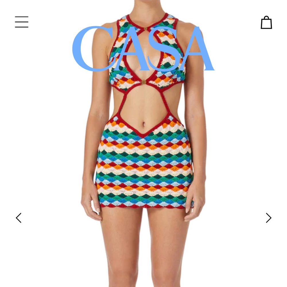 Rainbow Shell Crochet Dress Brand new with tags. Sold out in stores